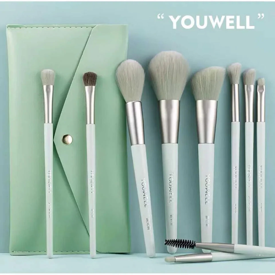 High Quality Makeup Brushes Set With Pouch 7 Pcs